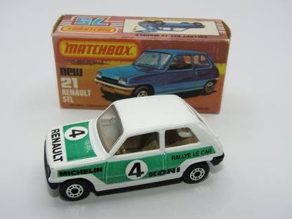 Matchbox Superfast No 21C Renault 5TL KONI NO ROOF TAMPO Rallye Le Car