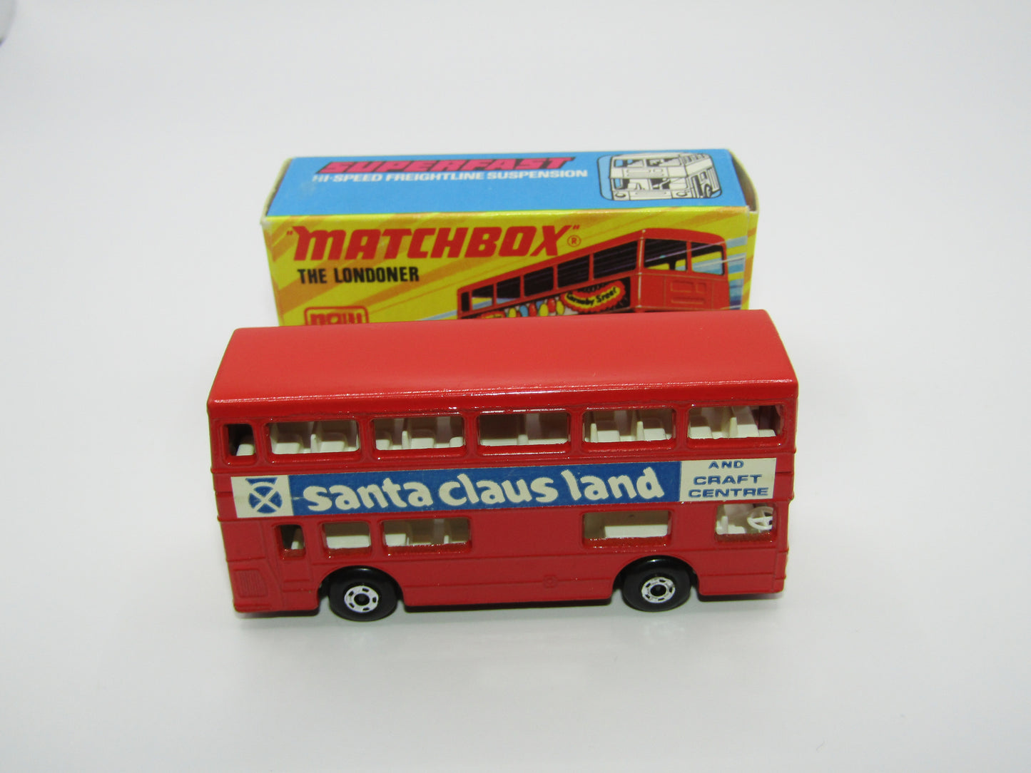 Matchbox Superfast No 17C London Bus Red AVIEMORE Centre/Santa Claus Land