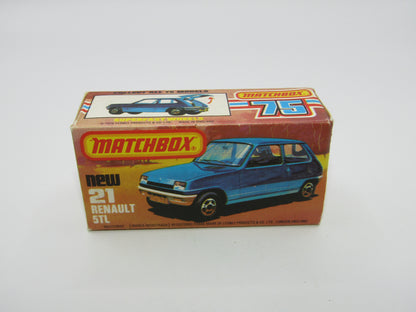 Matchbox Superfast No 21C Renault 5TL KONI FLAT BLACK Base Rallye Le Car