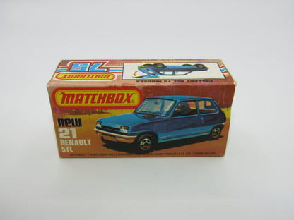 Matchbox Superfast No 21C Renault 5TL KONI FLAT BLACK Base Rallye Le Car