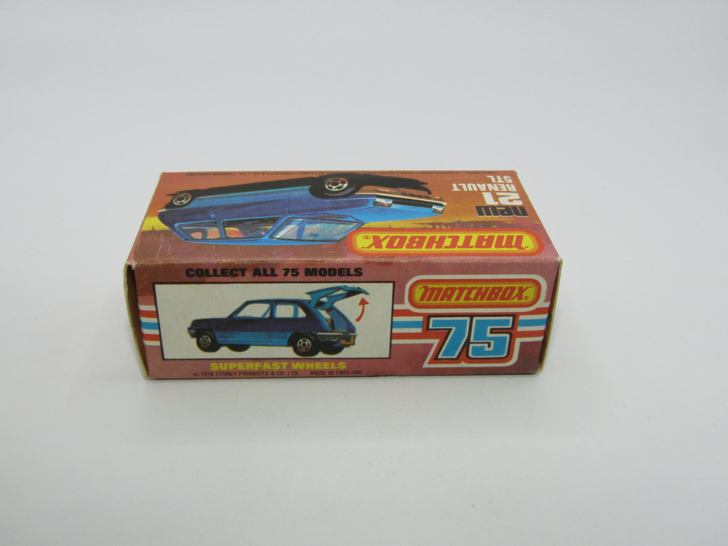 Matchbox Superfast No 21C Renault 5TL KONI LIGHT GREEN Tampo DK Beige Int