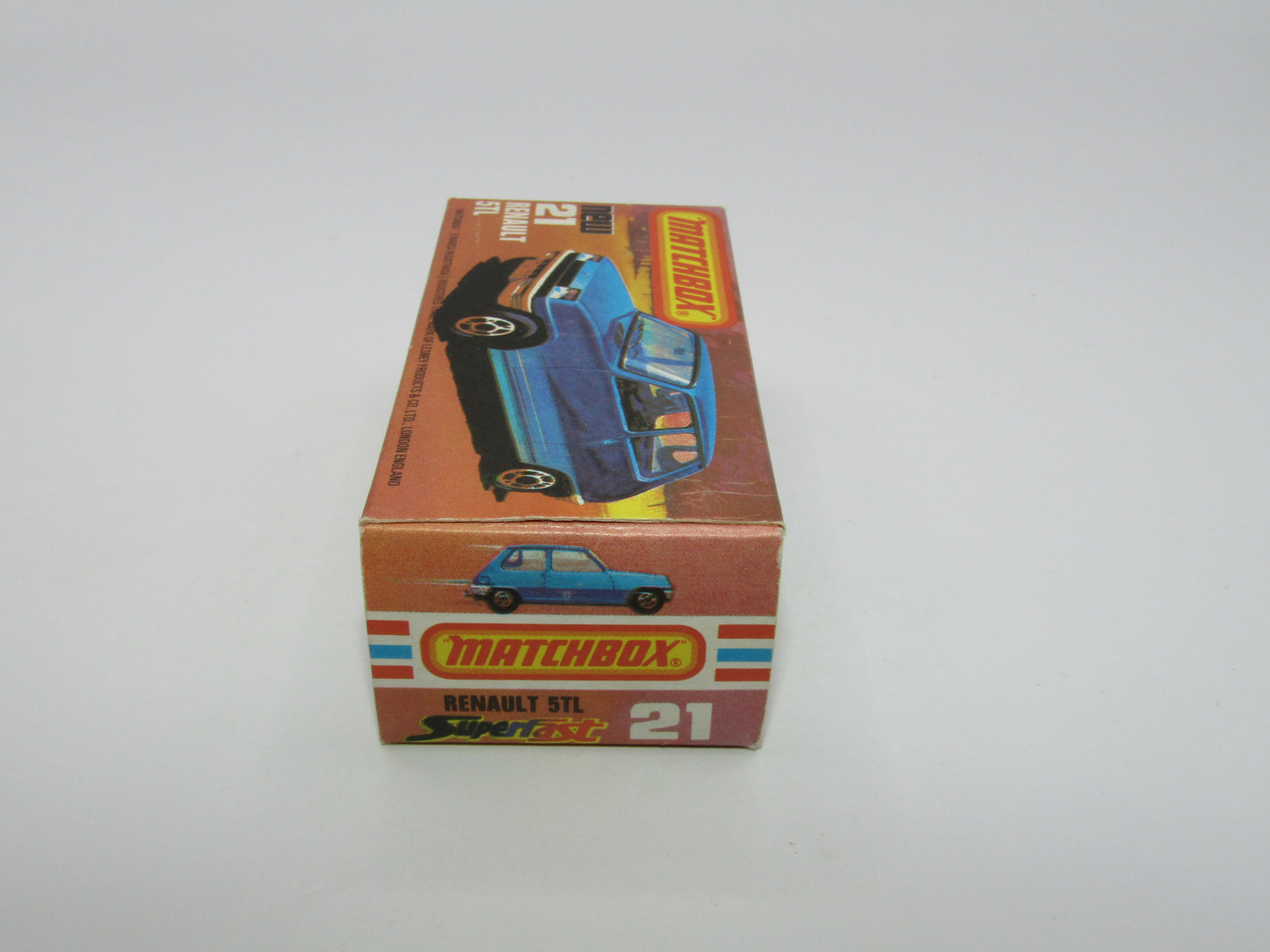 Matchbox Superfast No 21C Renault 5TL KONI LIGHT GREEN Tampo DK Beige Int