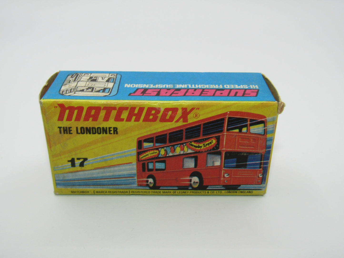 Matchbox Superfast No 17B The Londoner, Charbonnier UNPAINTED Base