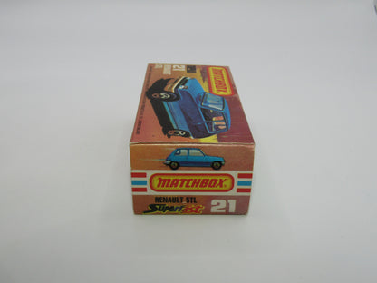 Matchbox Superfast No 21C Renault 5TL Silver RED Interior SILVER Base