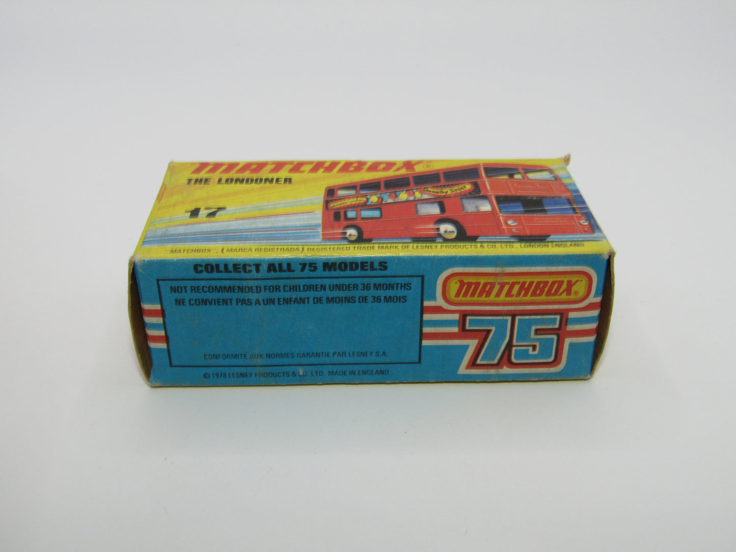 Matchbox Superfast No 17B The Londoner, Charbonnier UNPAINTED Base