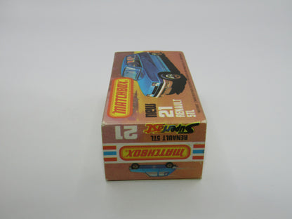 Matchbox Superfast No 21C Renault 5TL Silver BROWN Interior SILVER Base
