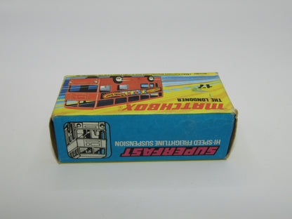 Matchbox Superfast No 17B The Londoner, Chambourcy Yogurts, 5 Spoke Wheels, Gloss Black Base