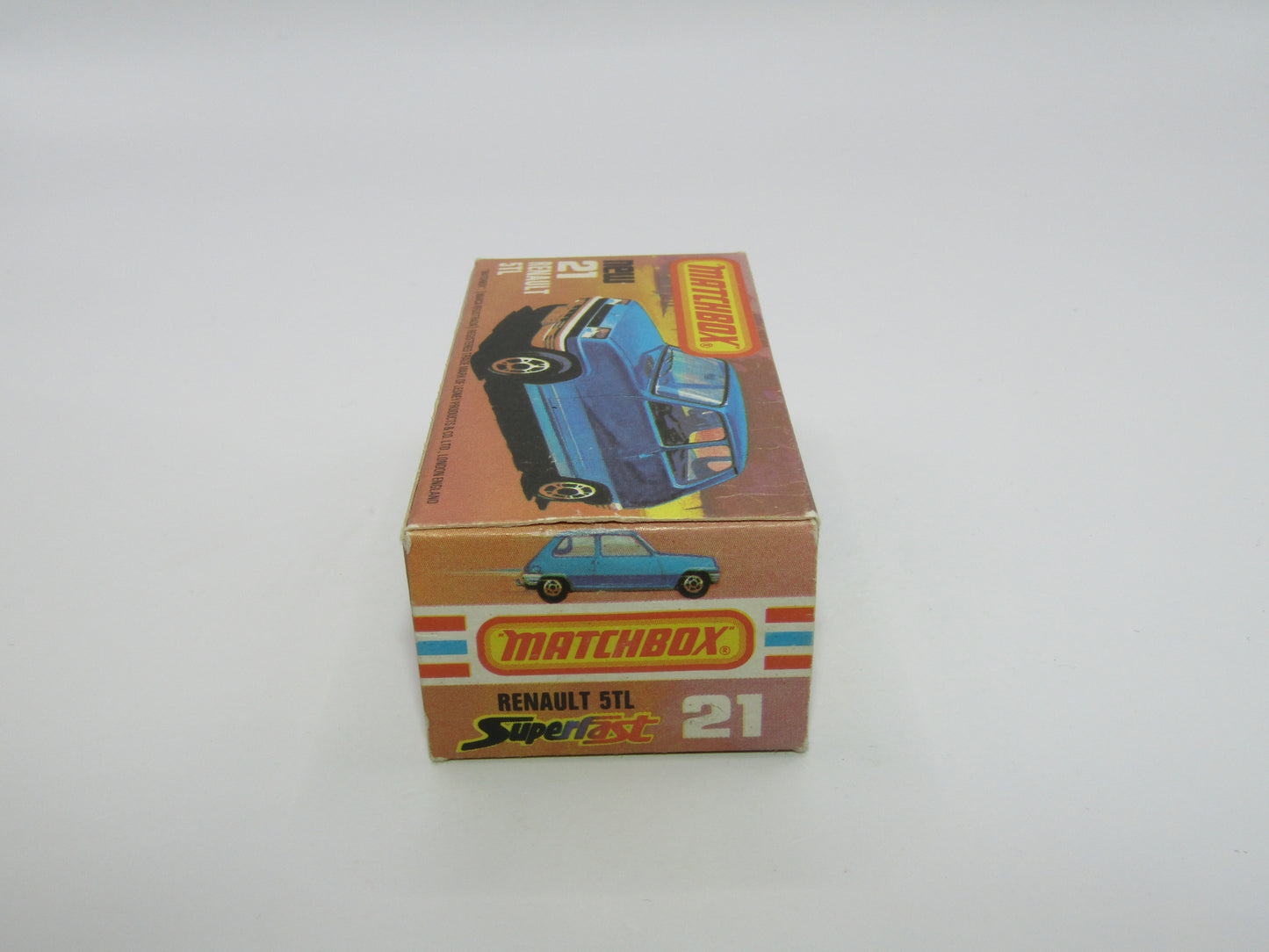 Matchbox Superfast No 21C Renault 5TL Silver BROWN Interior SILVER Base