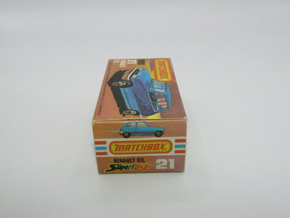 Matchbox Superfast No 21C Renault 5TL Silver BROWN Interior SILVER Base