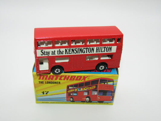 Matchbox Superfast No 17B The Londoner, Stay at the Kensington Hilton, 5 Spoke, Gloss Black Base
