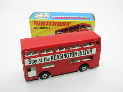 Matchbox Superfast No 17B The Londoner, Stay at the Kensington Hilton, 5 Spoke, Gloss Black Base