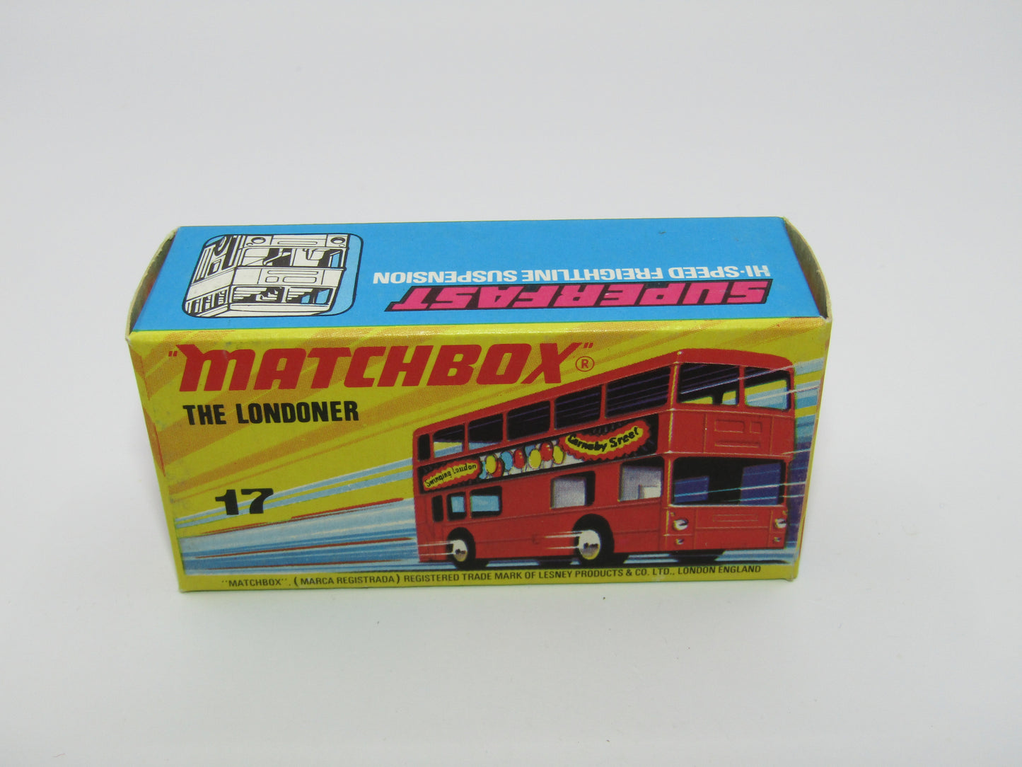 Matchbox Superfast No 17B The Londoner, Stay at the Kensington Hilton, 5 Spoke, Gloss Black Base