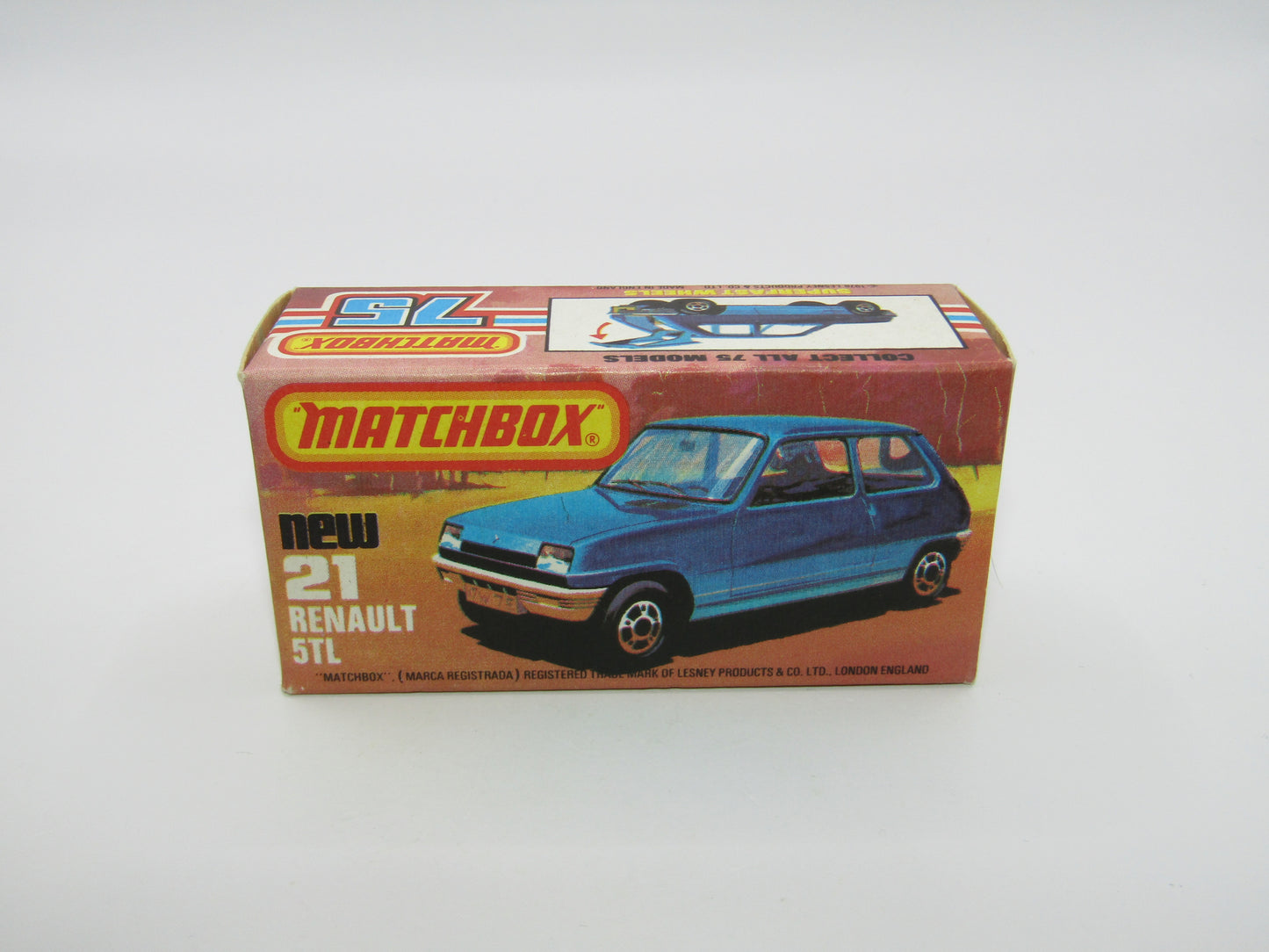 Matchbox Superfast No 21C Renault 5TL BLACK HUBS RED Int SILVER BASE