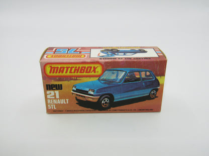 Matchbox Superfast No 21C Renault 5TL BLACK HUBS RED Int SILVER BASE
