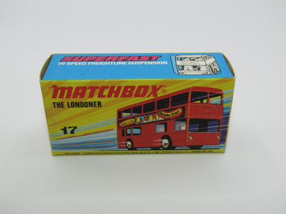 Matchbox Superfast No 17B The Londoner, Stay at the Kensington Hilton, 5 Spoke, Gloss Black Base