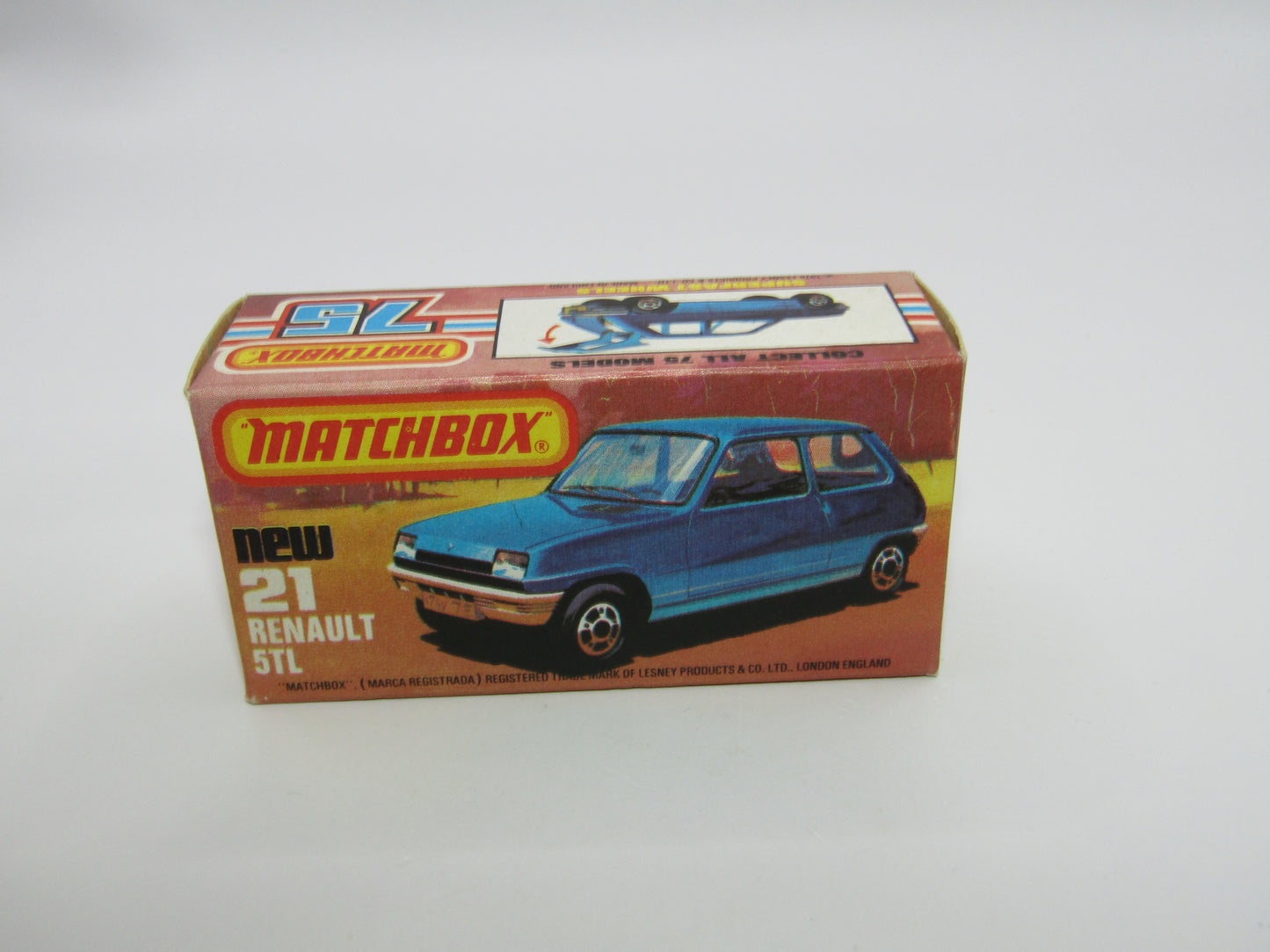 Matchbox Superfast No 21C Renault 5TL BLACK HUBS RED Int SILVER BASE