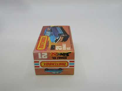 Matchbox Superfast No 21C Renault 5TL BLACK HUBS RED Int SILVER BASE