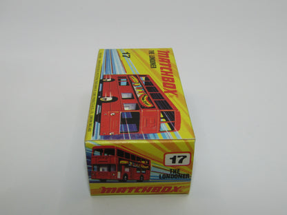 Matchbox Superfast No 17B The Londoner, Stay at the Kensington Hilton, 5 Spoke, Gloss Black Base