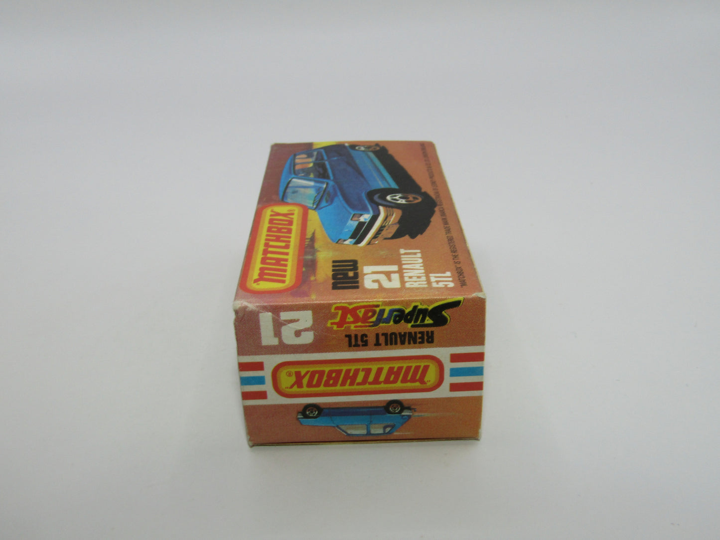 Matchbox Superfast No 21C Renault 5TL DARK AMBER Windows GREY BROWN Base