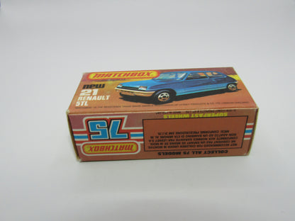 Matchbox Superfast No 21C Renault 5TL DARK AMBER Windows GREY BROWN Base