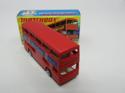 Matchbox Superfast No 17B The Londoner, RED Silver Jubilee, 5 Spoke Wheels, Gloss Black Base