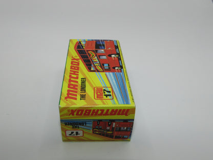 Matchbox Superfast No 17B The Londoner, RED Silver Jubilee, 5 Spoke Wheels, Gloss Black Base