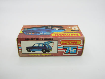 Matchbox Superfast No 21C Renault 5TL Yellow RED Interior SILVER Base
