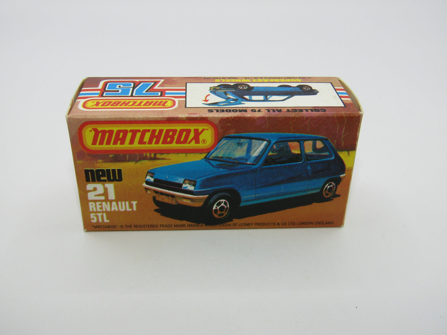 Matchbox Superfast No 21C Renault 5TL Yellow RED Interior BLACK Base