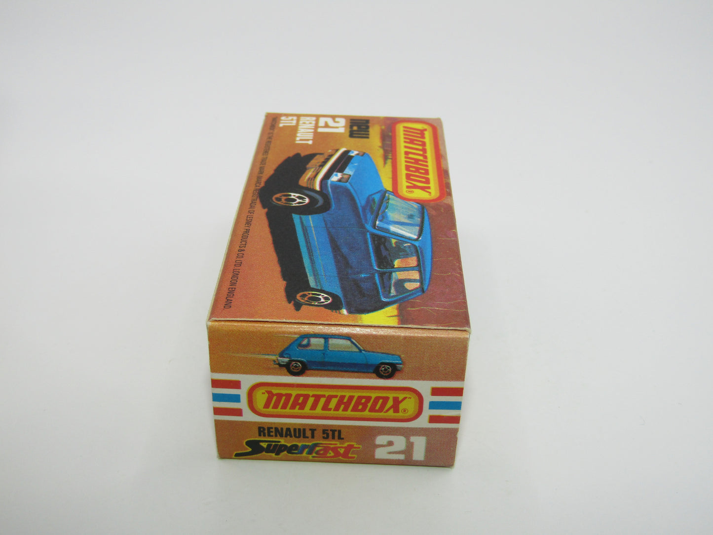 Matchbox Superfast No 21C Renault 5TL Yellow RED Interior BLACK Base