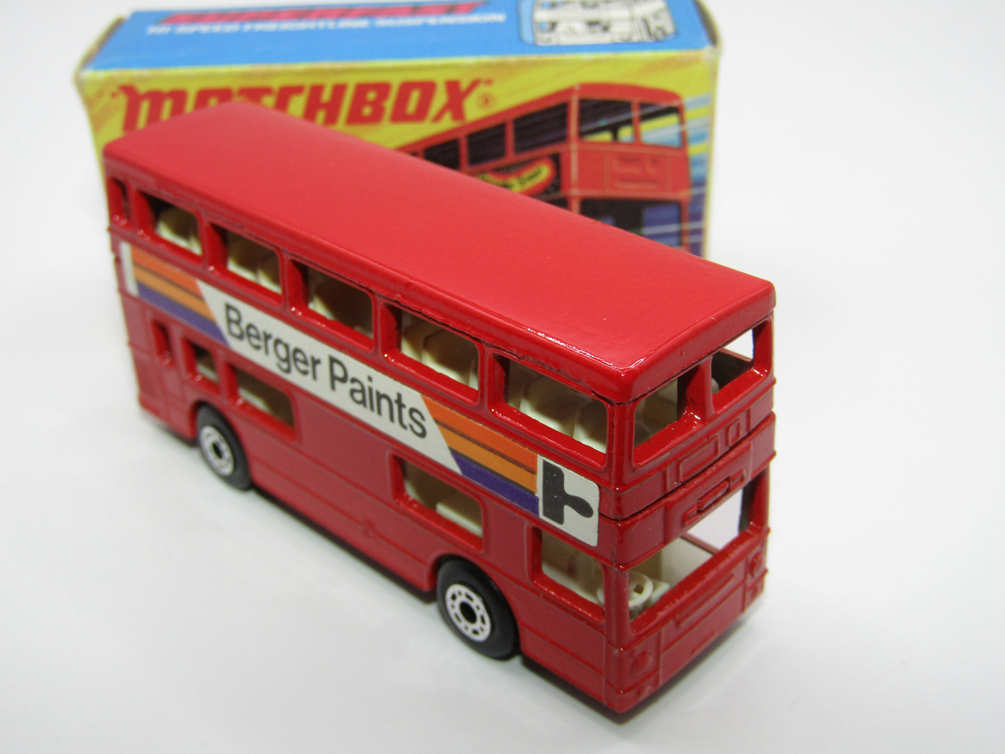 Matchbox Superfast No 17B The Londoner, Berger Paints, Dot Dash Wheels, METALLIC BROWN Base