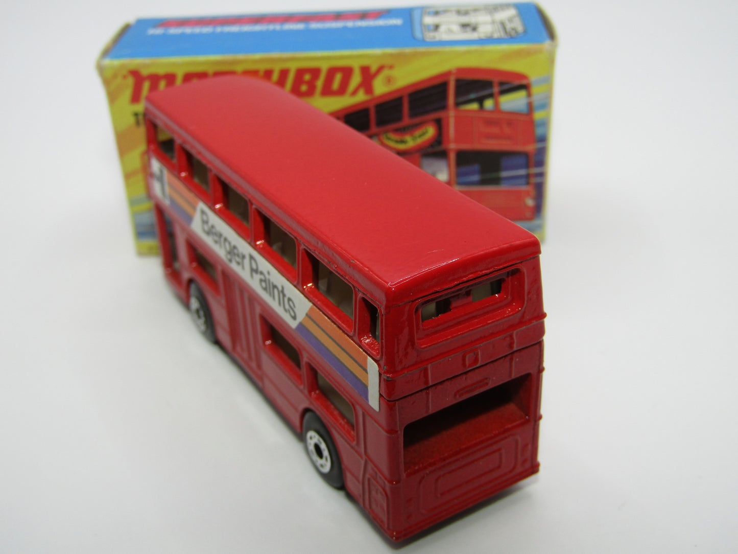Matchbox Superfast No 17B The Londoner, Berger Paints, Dot Dash Wheels, METALLIC BROWN Base