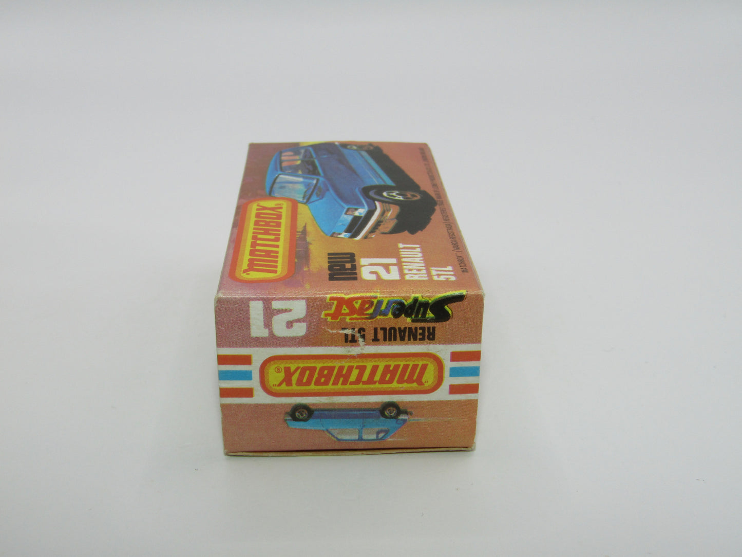 Matchbox Superfast No 21C Renault 5TL Blue BLACK HUBS Silver Base
