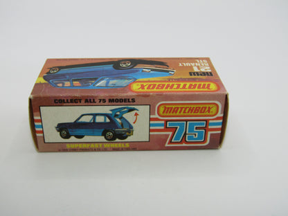 Matchbox Superfast No 21C Renault 5TL Blue RED Interior BLACK Base